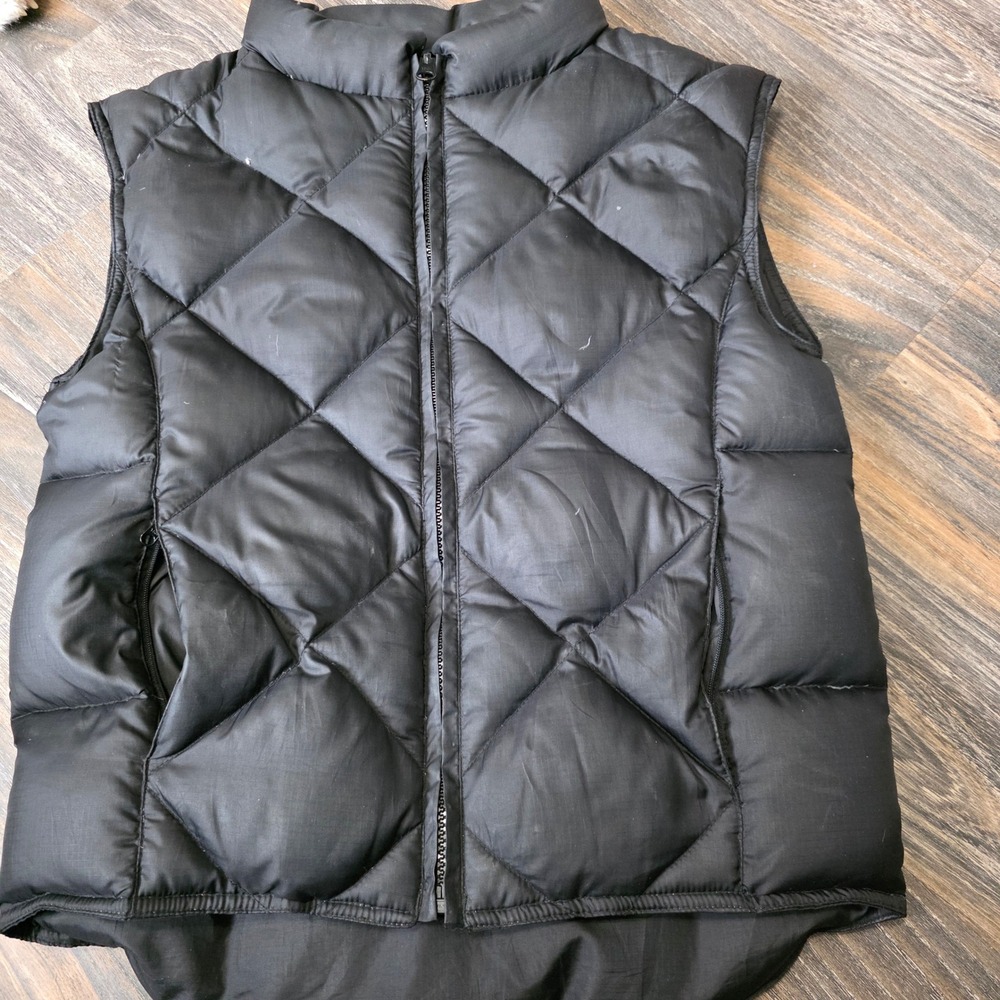 Gerry Down Black Diamond Quilted Puffer Vest Goose Down Insulation Women's XS